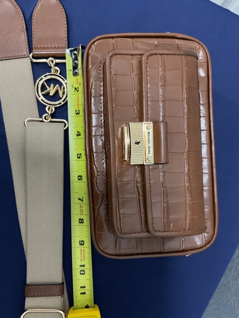 Michael Kors Brown Crossbody | Gold Hardware - Picture 5 of 10